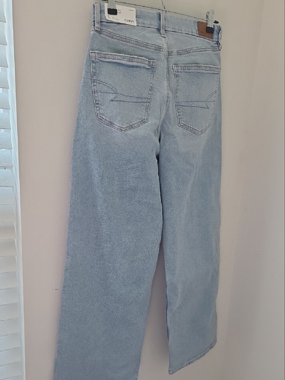 American Eagle Outfitters Super High-Rise Baggy Straight Jeans - Picture 5 of 5